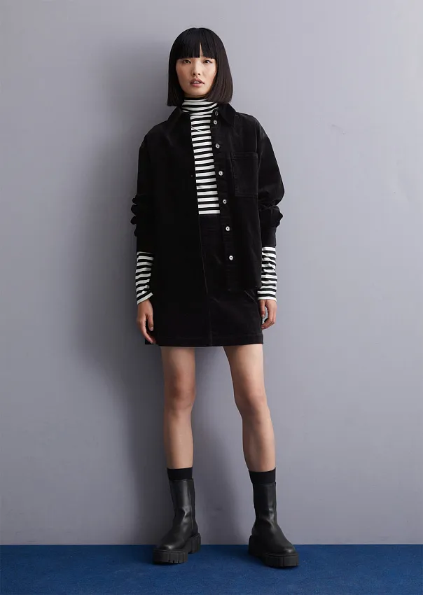 Вельветовая рубашка из смесового хлопка Marc o'Polo - фото 1