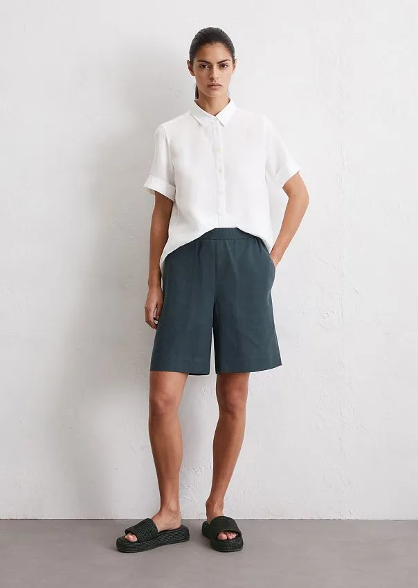 Рубашка из чистого льна Marc o'Polo - фото 3