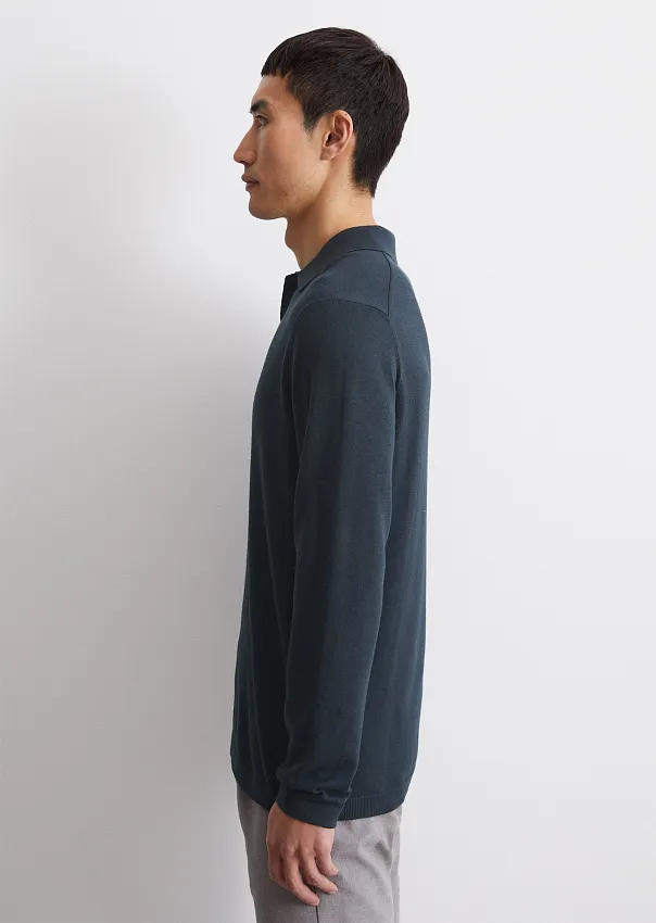 Джемпер с воротником поло