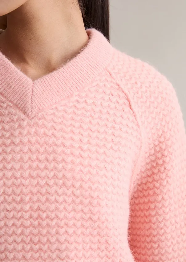 Свитер с V-образным вырезом из смесовой шерсти Marc o'Polo - фото 4