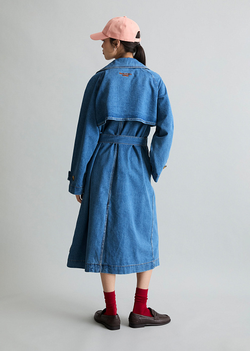 Тренч джинсовый из волокон листьев ананаса