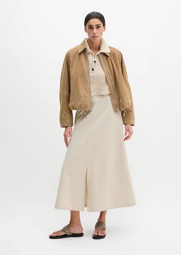 Куртка из натуральной замши