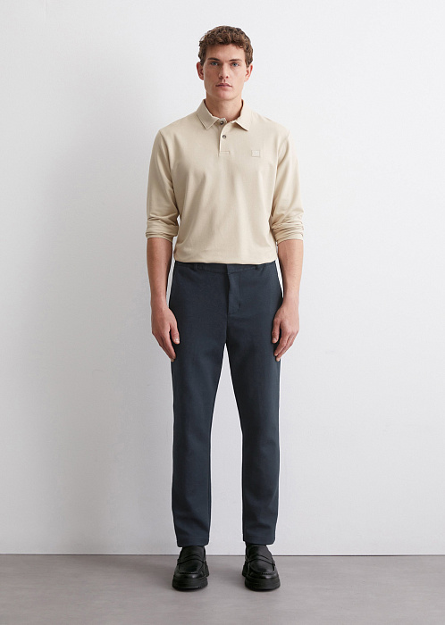 Поло с длинными рукавами