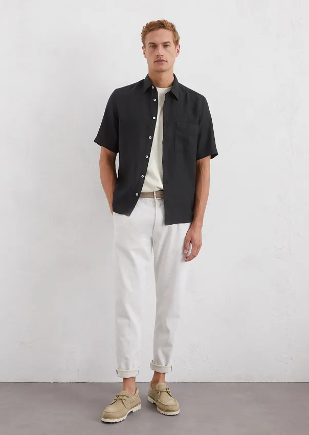 Рубашка из чистого льна Marc o'Polo - фото 3