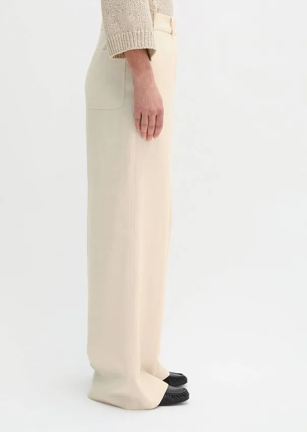 Брюки из льна и вискозы
