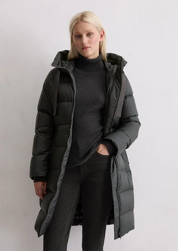 Пуховик с фиксированным капюшоном Marc o'Polo - фото 1