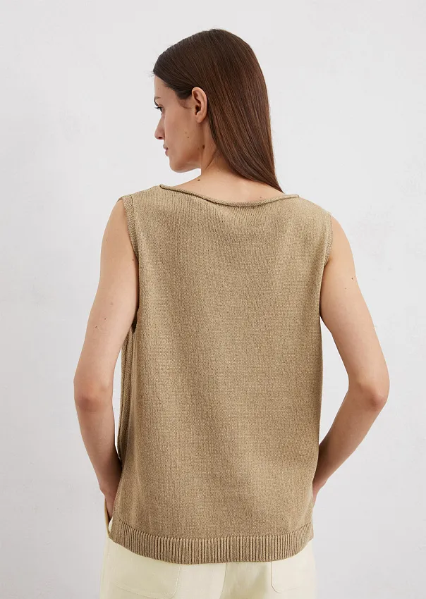 Топ из органического хлопка и льна Marc o'Polo - фото 2