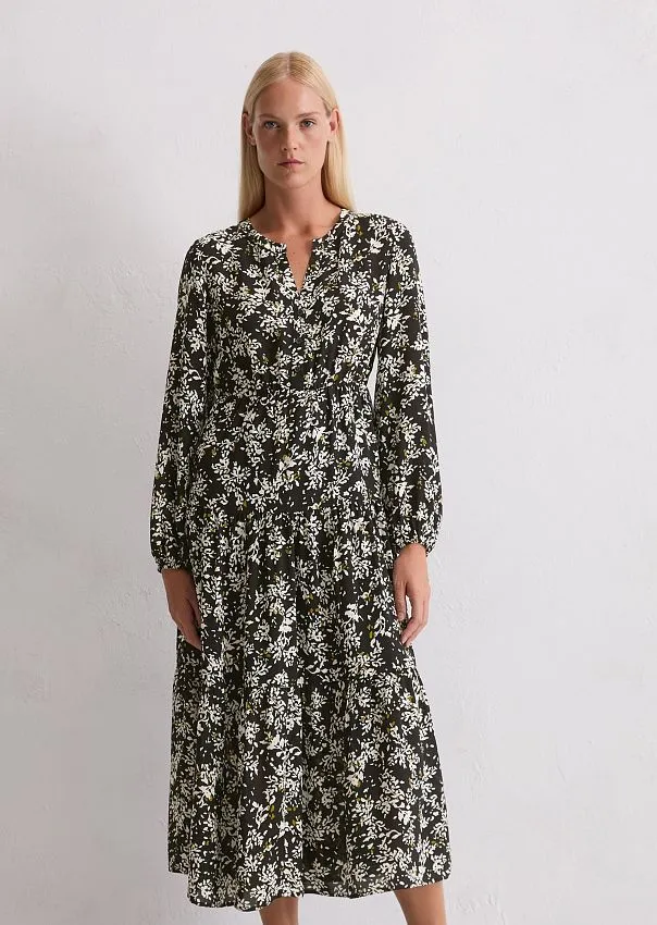 Платье с принтом из смеси купро и вискозы Marc o'Polo - фото 3