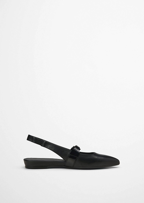 Слингбэки из натуральной кожи