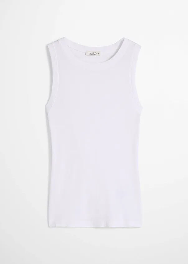 Топ из джерси в рубчик