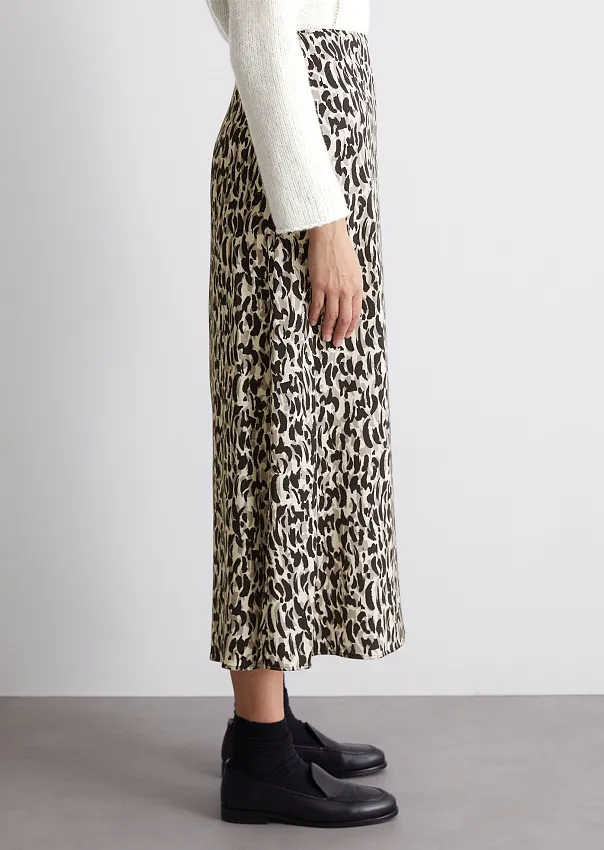 Расклешенная юбка из смесовой вискозы