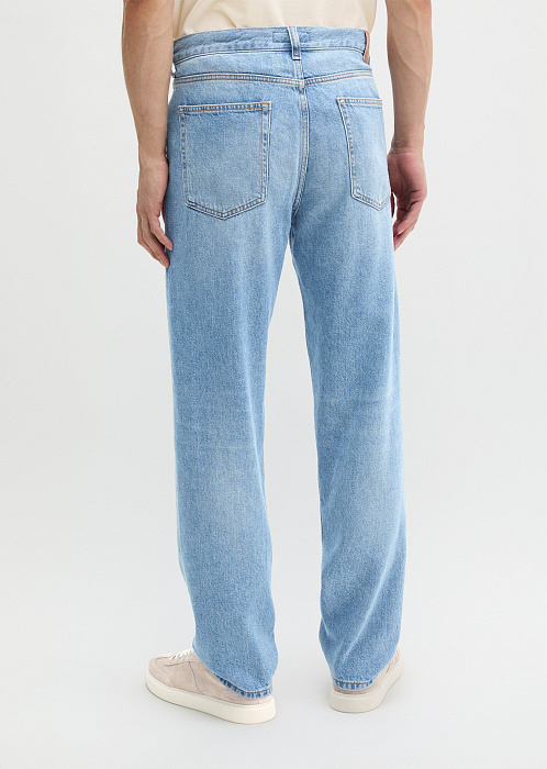 Джинсы прямые из лиоцелла, льна и хлопка
