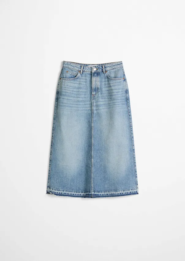 Юбка-макси из денима