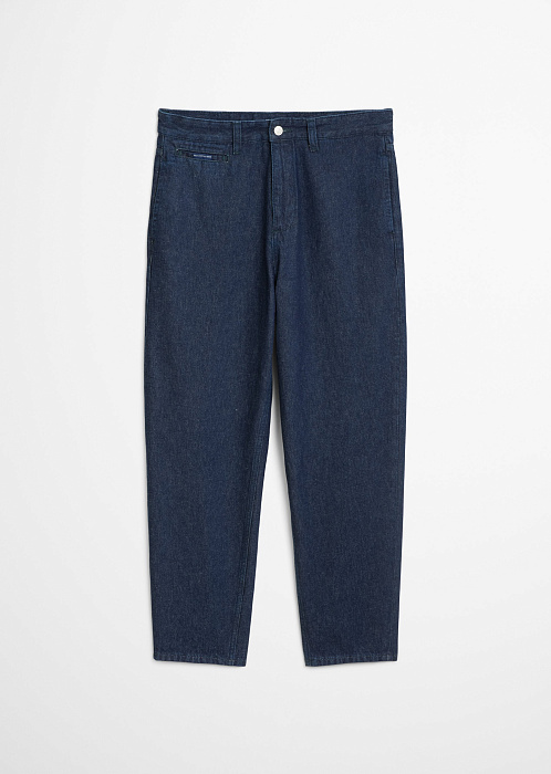 Джинсы широкие из денима с волокнами европейской крапивы