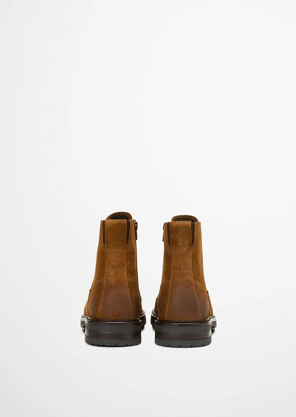 Ботинки на шнуровке из мягкой воловьей замши Marc o'Polo - фото 3