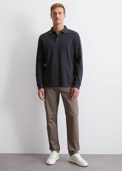 Поло с длинными рукавами