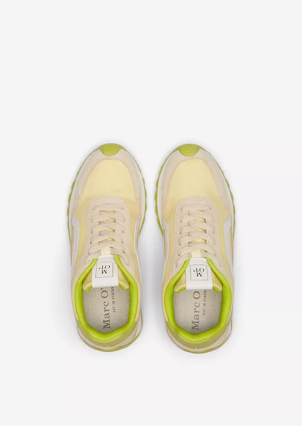 Кроссовки в стиле ретро из комбинации материалов Marc o'Polo - фото 4