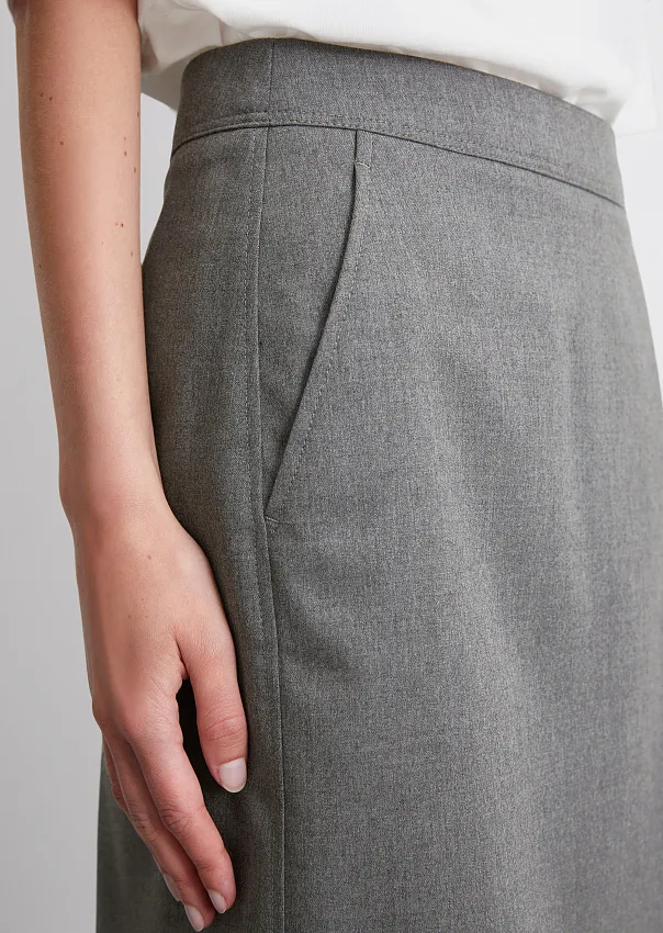 Мини-юбка из смесовой шерсти