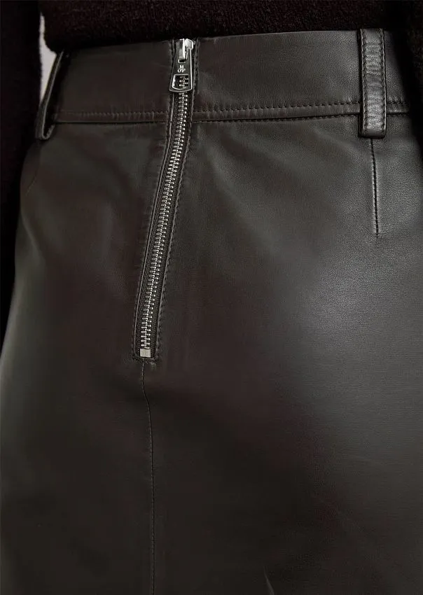 Мини-юбка из натуральной кожи Marc o'Polo - фото 4