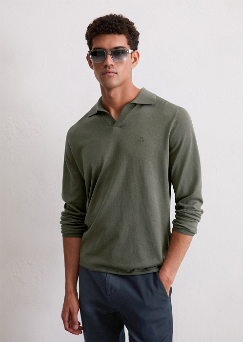Поло с длинными рукавами