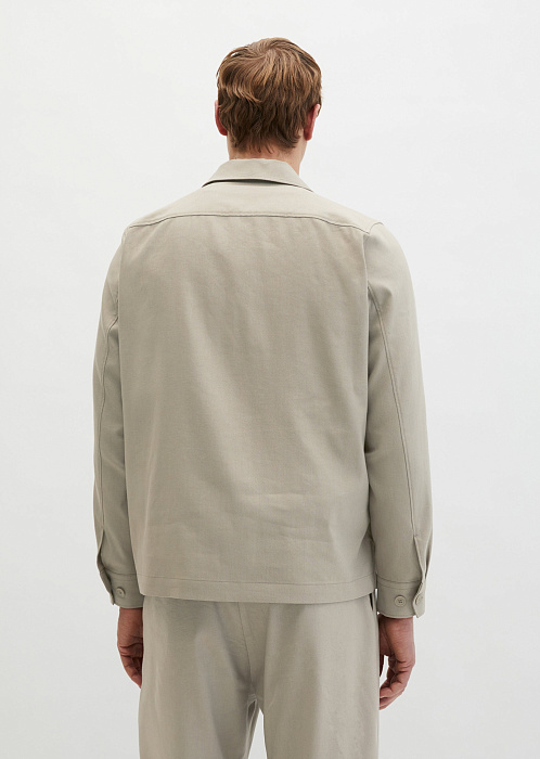 Рубашка верхняя из смесового льна
