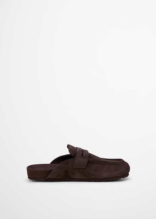 Сабо из натуральной замши