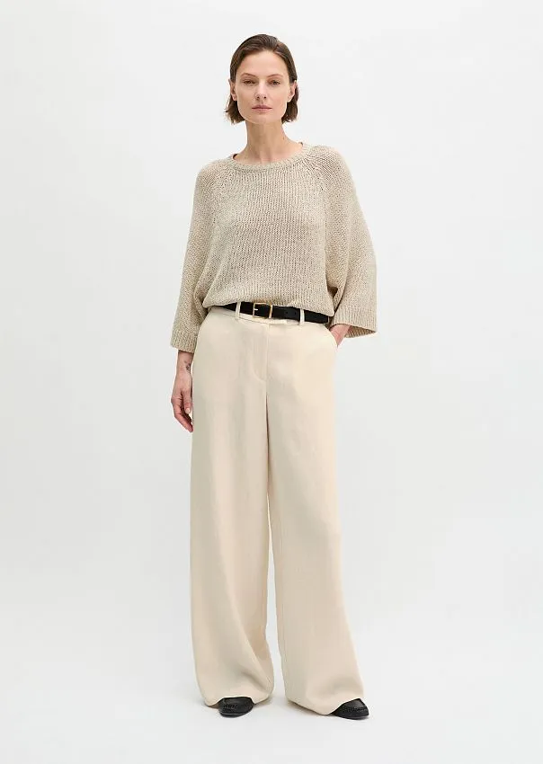 Брюки из льна и вискозы
