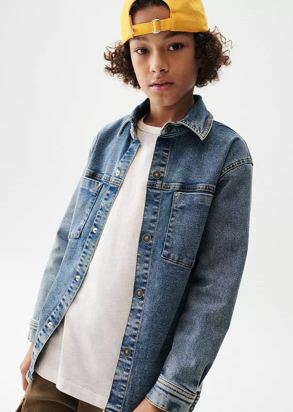 Джинсовая рубашка для мальчиков-подростков Marc o'Polo - фото 1