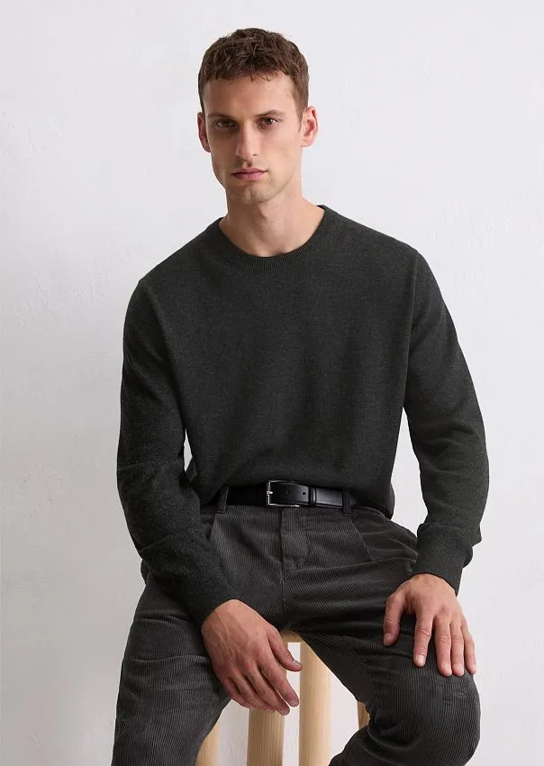 Джемпер с круглым вырезом из смеси хлопка и шерсти Marc o'Polo - фото 1