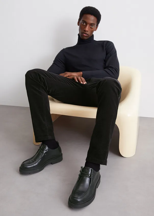 Дерби из натуральной кожи