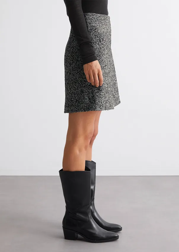 Твидовая мини-юбка