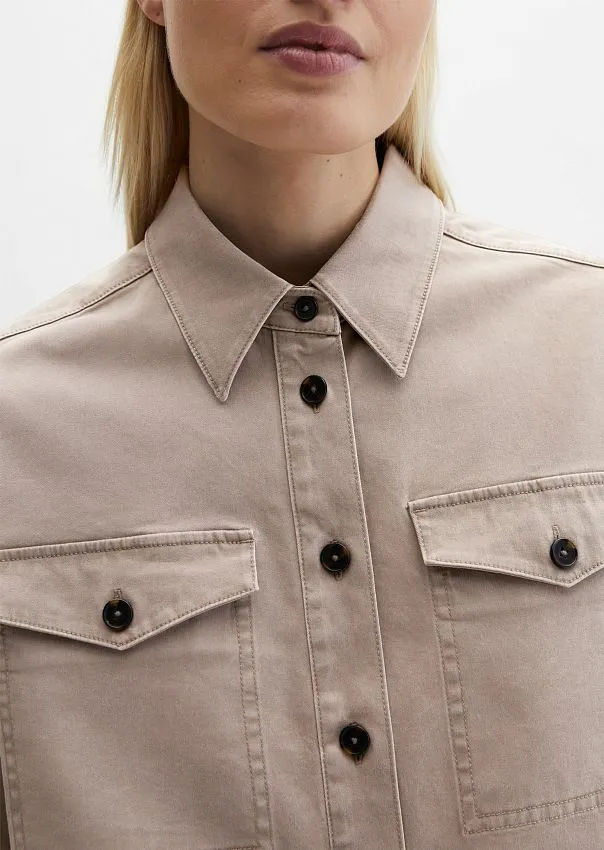 Рубашка верхняя из хлопкового твила
