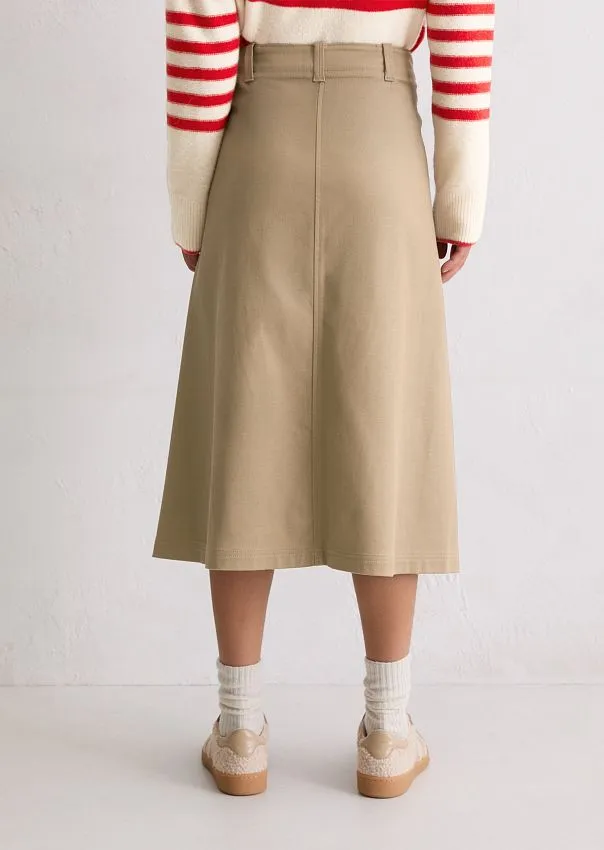 Юбка-миди из смесового хлопка Marc o'Polo - фото 2