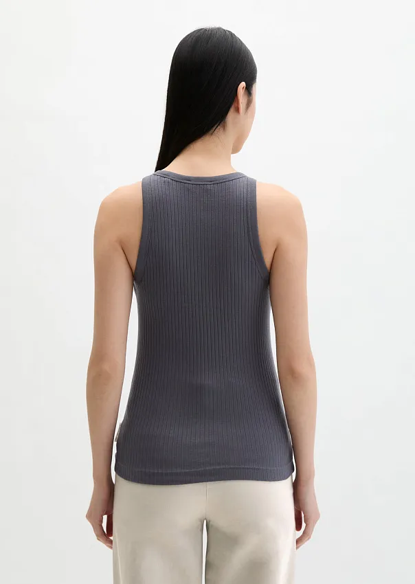 Топ в рубчик из модала