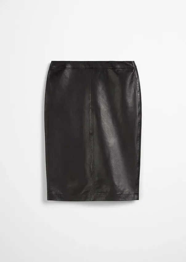 Юбка-карандаш из натуральной кожи Marc o'Polo - фото 6