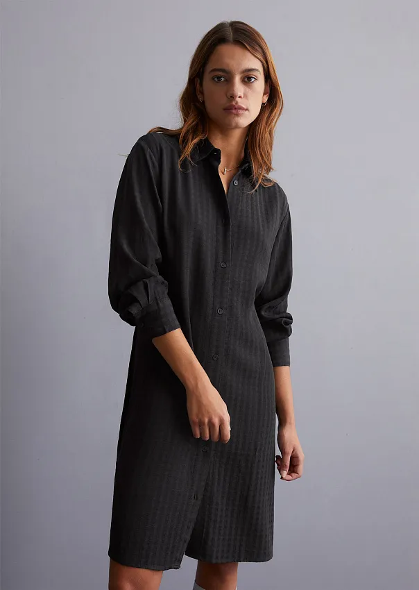 Платье-рубашка из чистой вискозы