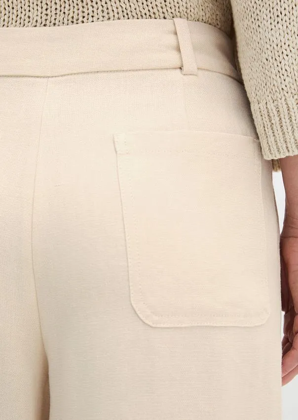 Брюки из льна и вискозы
