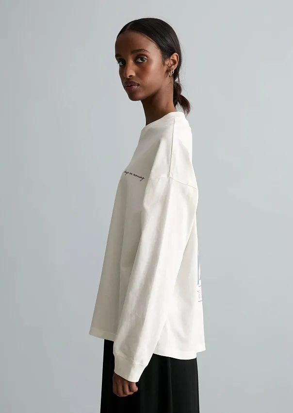 Лонгслив из плотного джерси