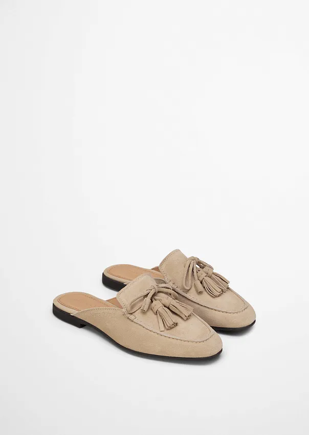 Мюли из натуральной замши