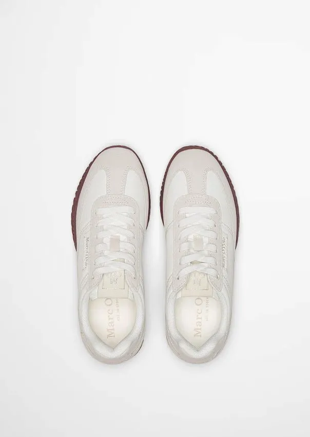 Кроссовки из натуральной кожи и нейлона