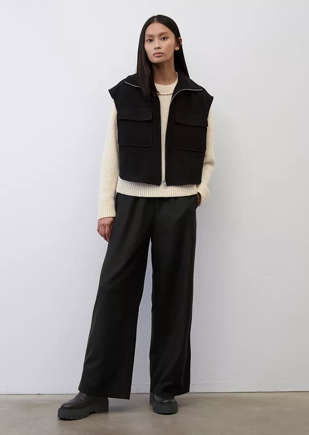 Жилет из итальянской смесовой шерсти на молнии Marc o'Polo - фото 3