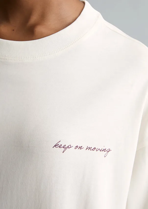 Лонгслив из плотного джерси