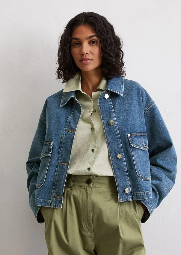 Джинсовая куртка из органического хлопка и вискозы Marc o'Polo - фото 1