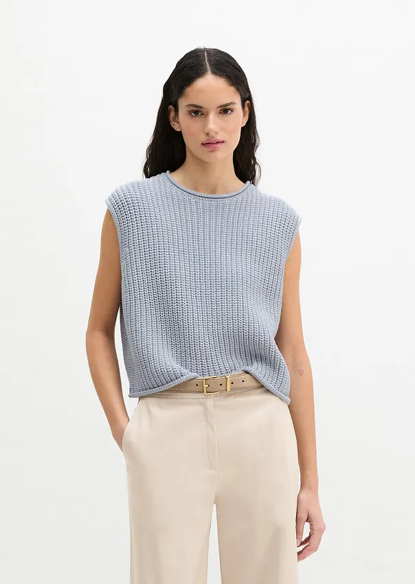 Жилет из смесового хлопка
