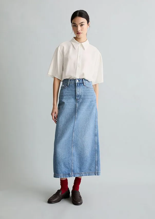 Юбка джинсовая из волокон листьев ананаса