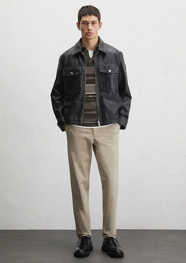 Куртка из натуральной кожи Marc o'Polo - фото 6