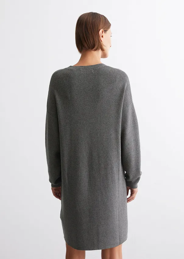 Трикотажное платье из смесового хлопка