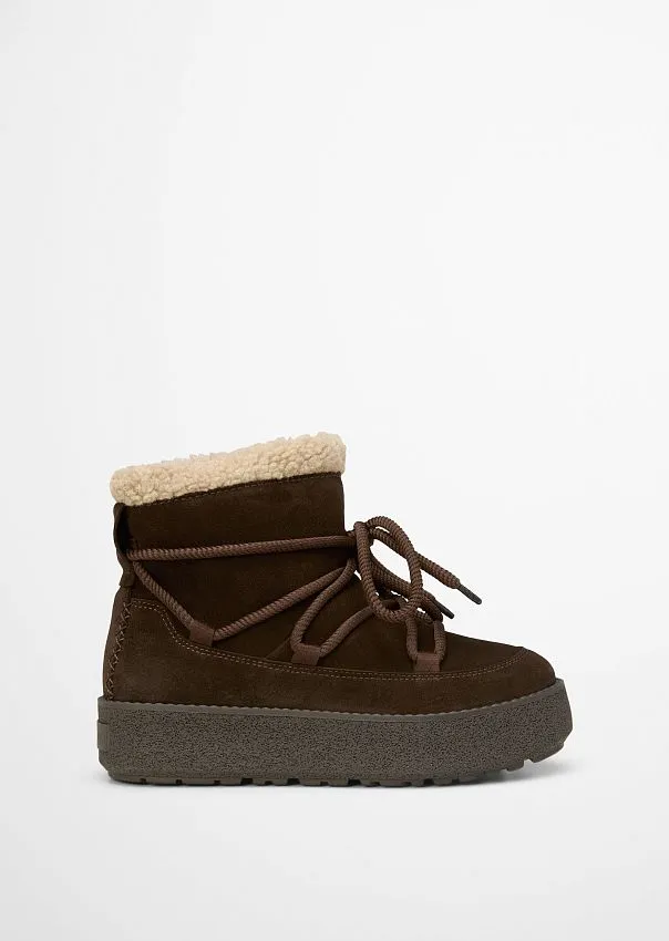 Зимние ботинки Pia из воловьей замши Marc o'Polo - фото 1