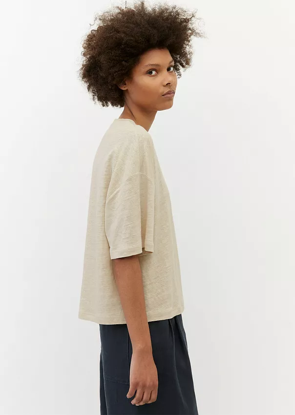 Льняная свободная футболка Marc o'Polo - фото 5