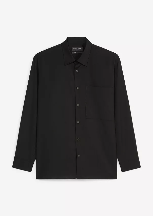 Рубашка с длинными рукавами из мягкой шерсти Marc o'Polo - фото 6